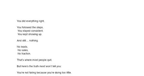 You Did Everything Right But Still Got Nothing Cover