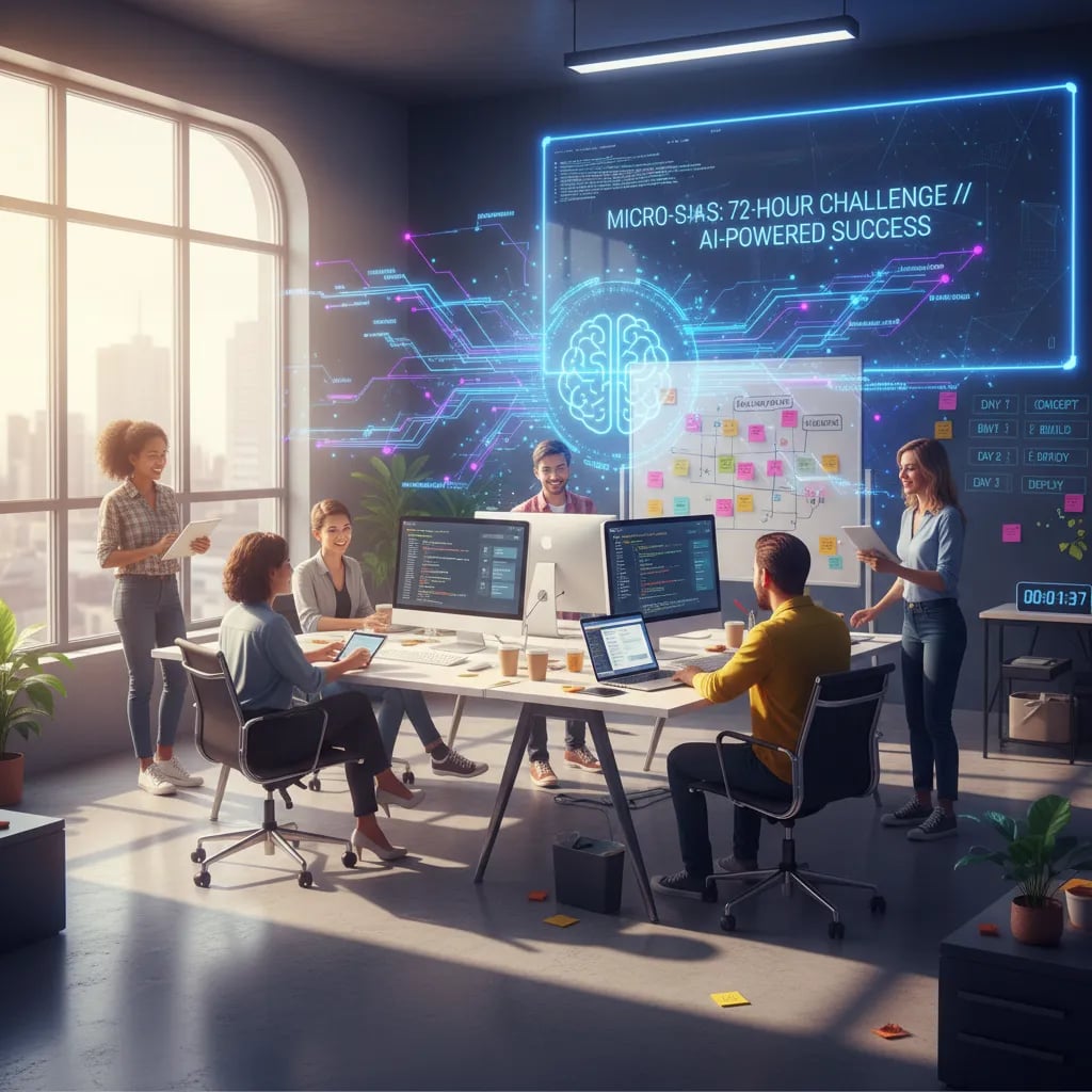 How I Built a Profitable Micro-SaaS in 72 Hours (And Found My Freedom With AI) Cover