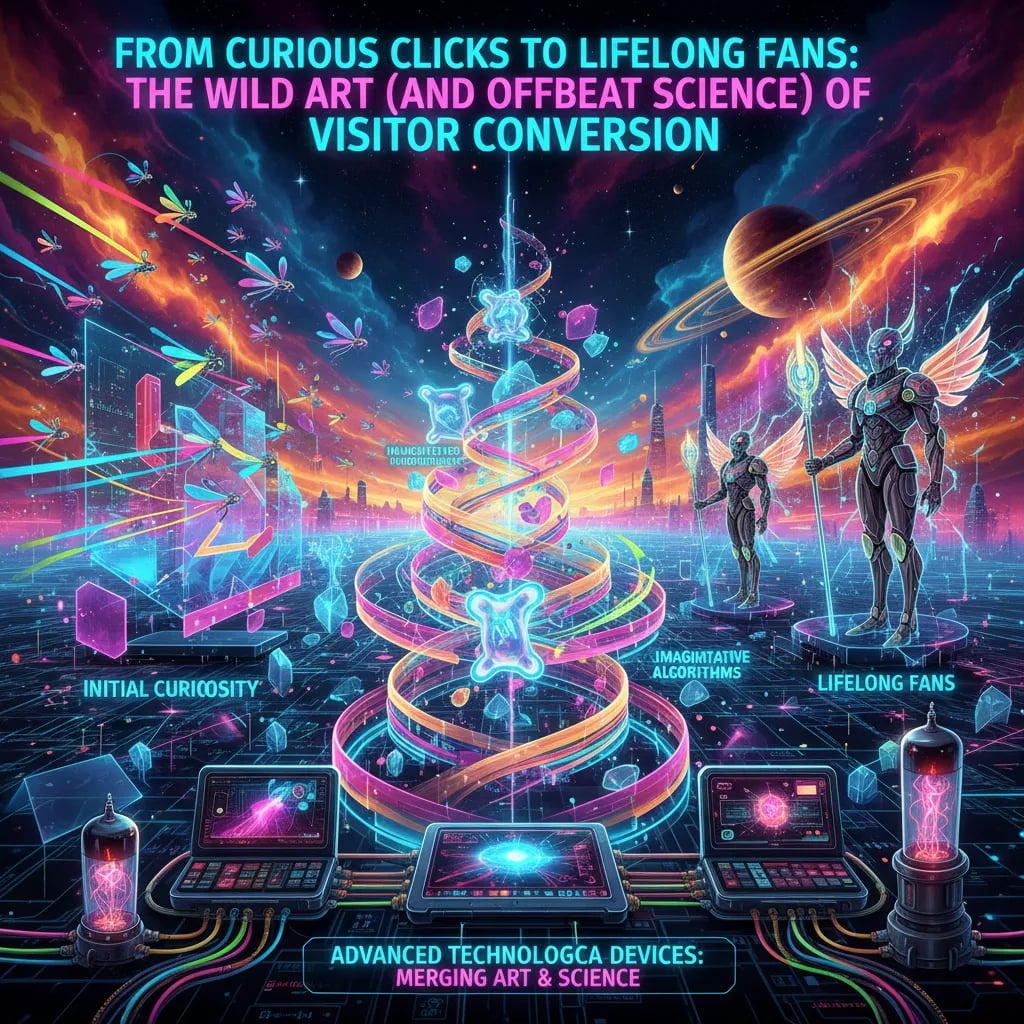 From Curious Clicks to Lifelong Fans: The Wild Art (and Offbeat Science) of Visitor Conversion Cover