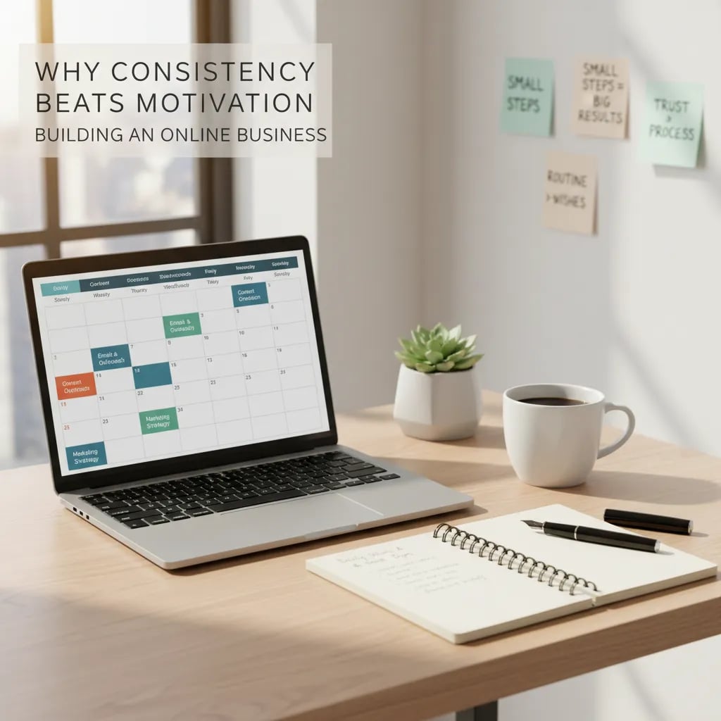 Why Consistency Beats Motivation When Building an Online Business Cover