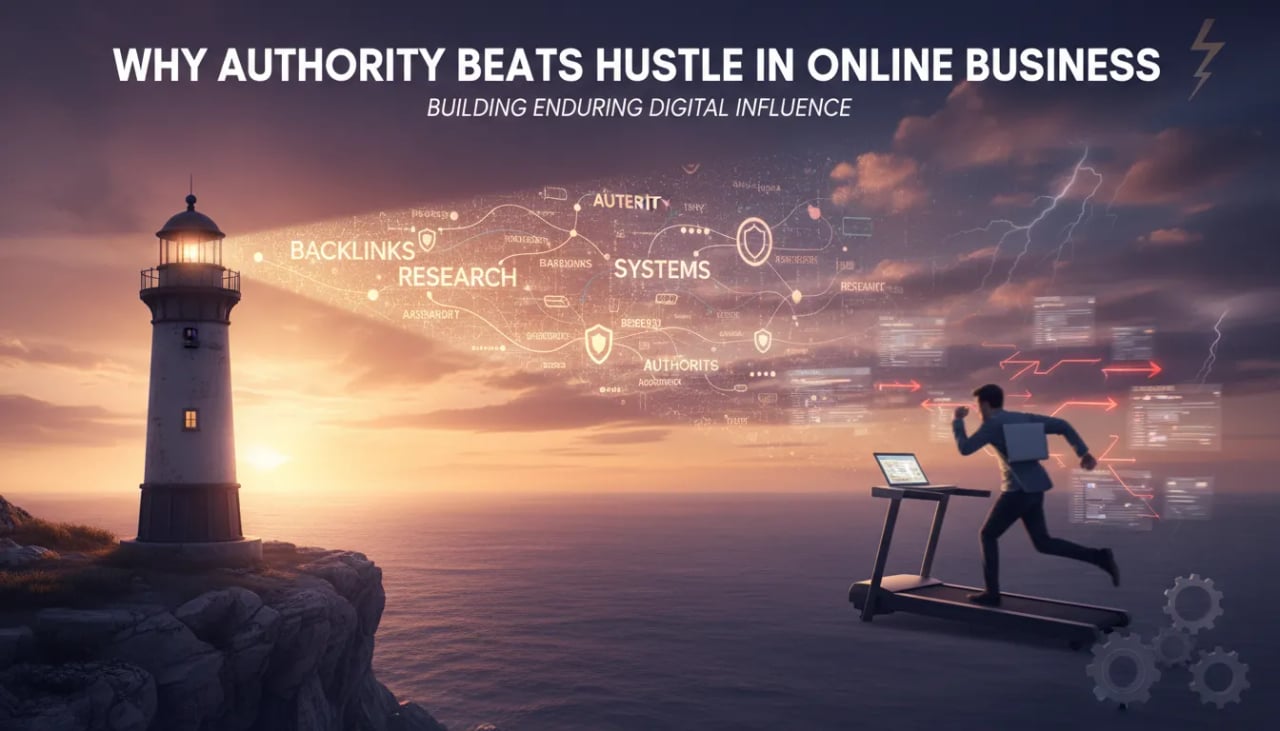 Why Authority Beats Hustle in Online Business Cover