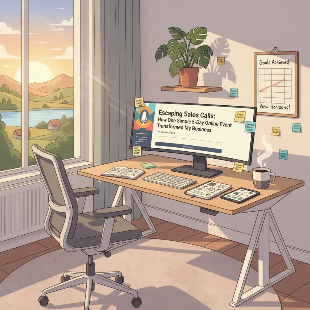 Escaping Sales Calls: How One Simple 5-Day Online Event Transformed My Business Cover