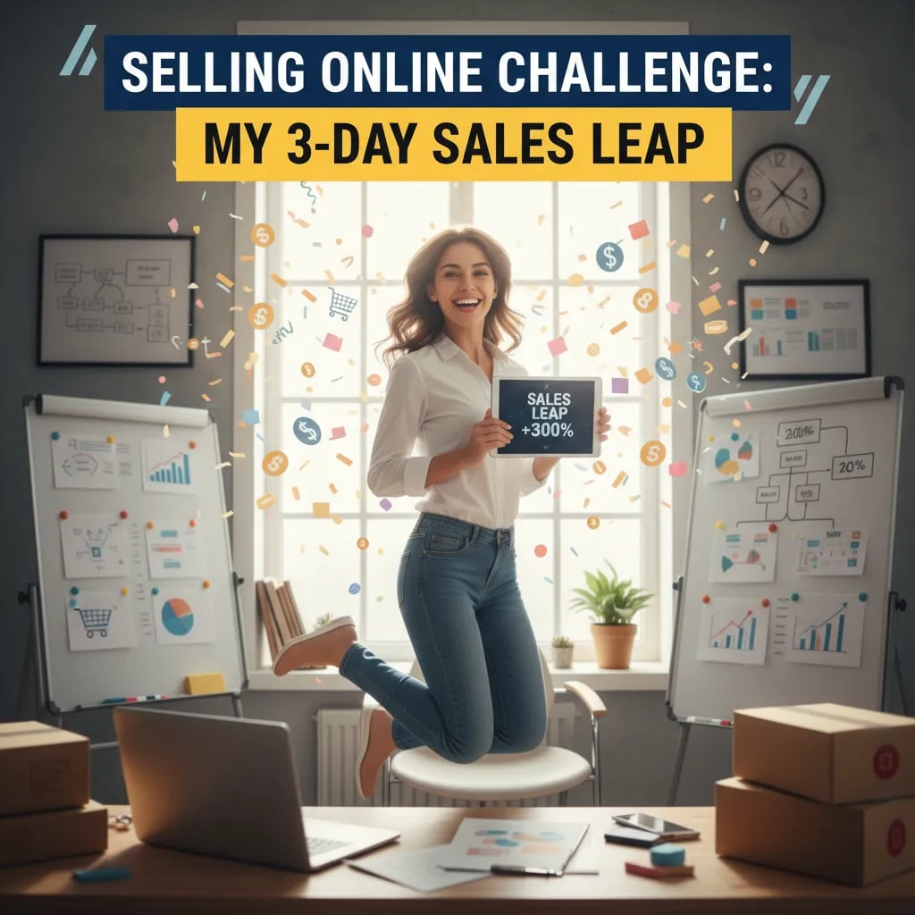 Selling Online Challenge: My 3-Day Sales Leap Cover
