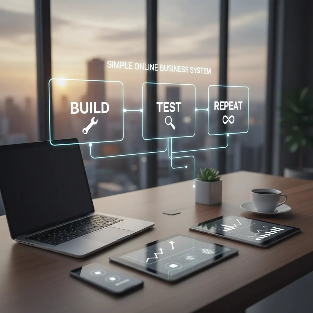 Simple Online Business System: Build, Test, Repeat Cover