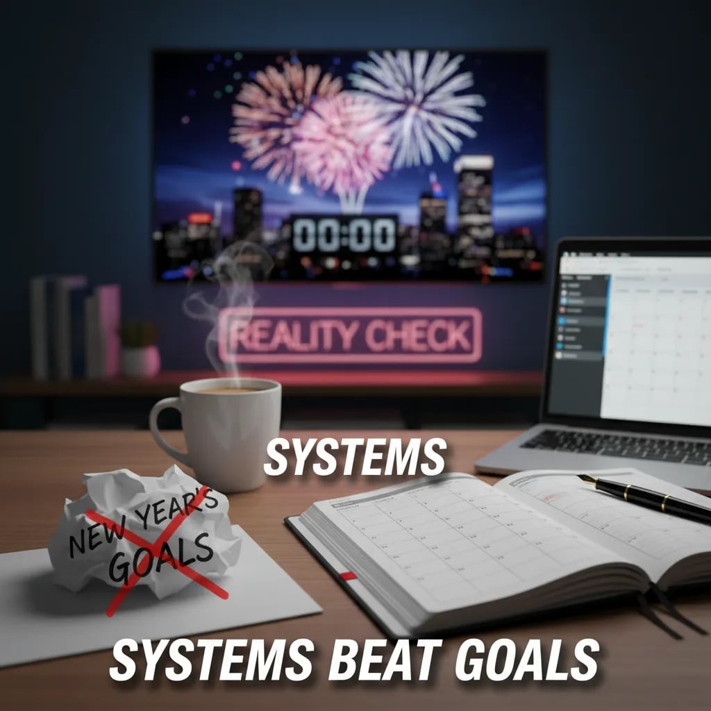 New Year’s Eve Reality Check: Systems Beat Goals Cover