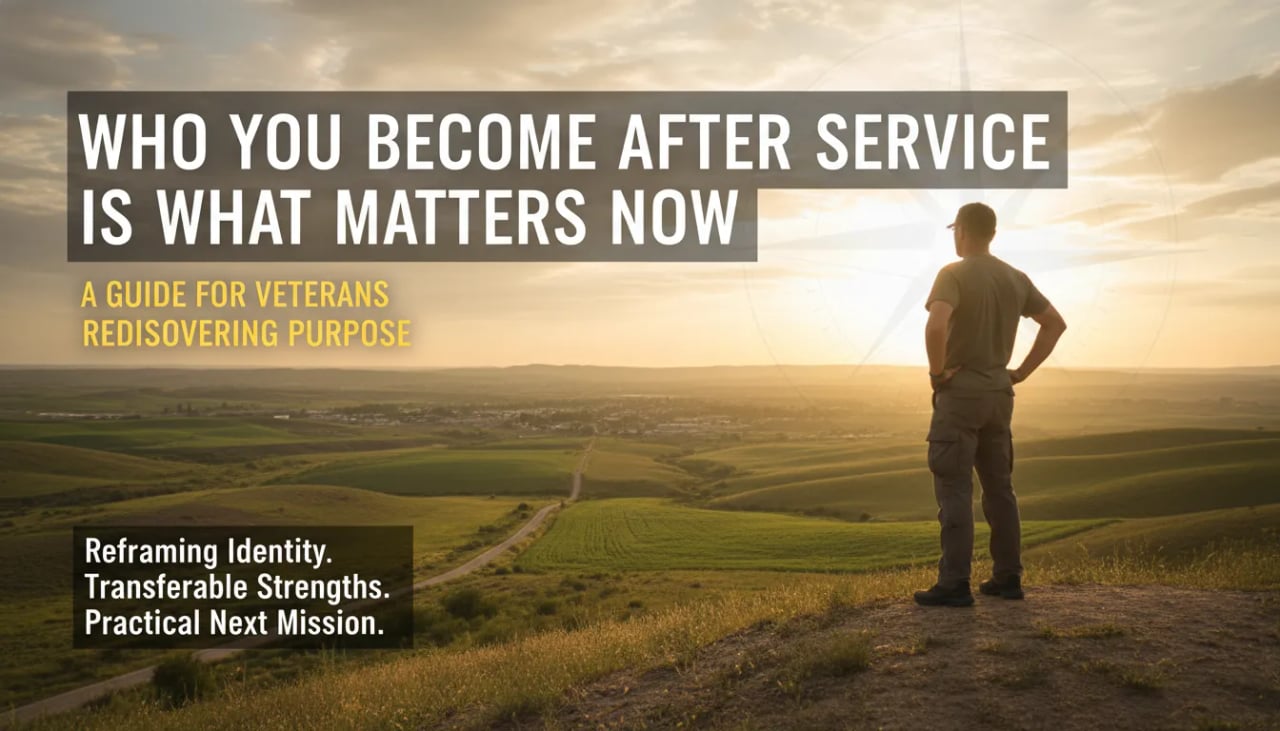 Who You Become After Service Is What Matters Now Cover
