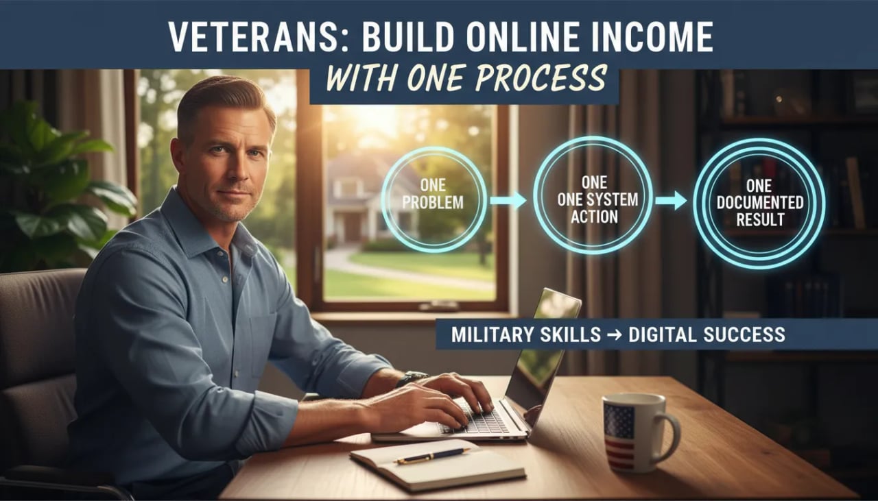 Veterans: Build Online Income with One Process Cover